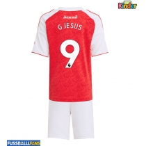 Arsenal Gabriel Jesus #9 Heimtrikotsatz Kinder 2025-26 Kurzarm (+ Kurze Hosen)